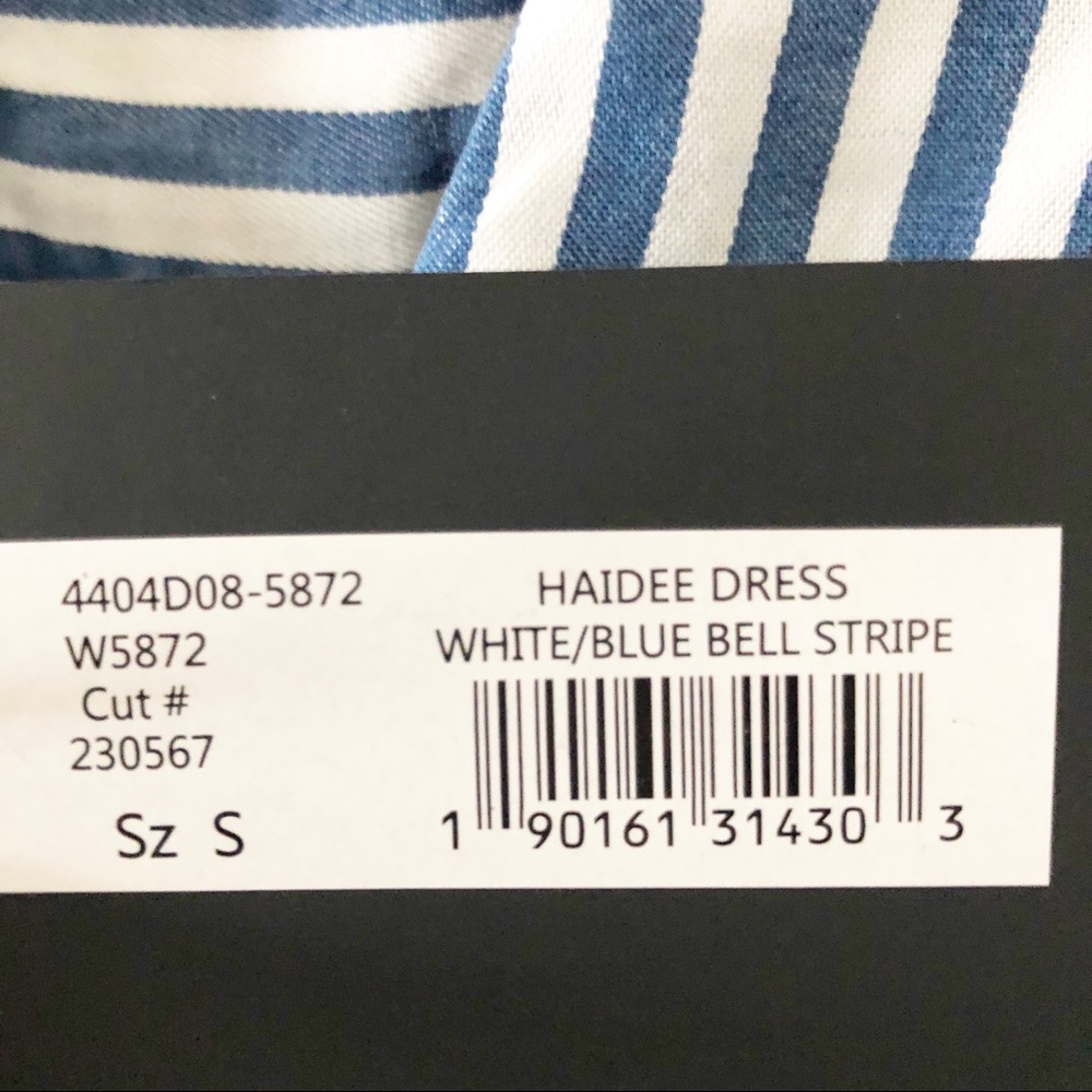 PAIGE Haidee Dress Blue Bell Stripe Size Small NWT - Picture 5 of 8